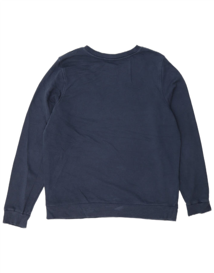 Marks & Spencer Damen-Sweatshirt-Pullover UK 16 Large Marineblaue Baumwolle