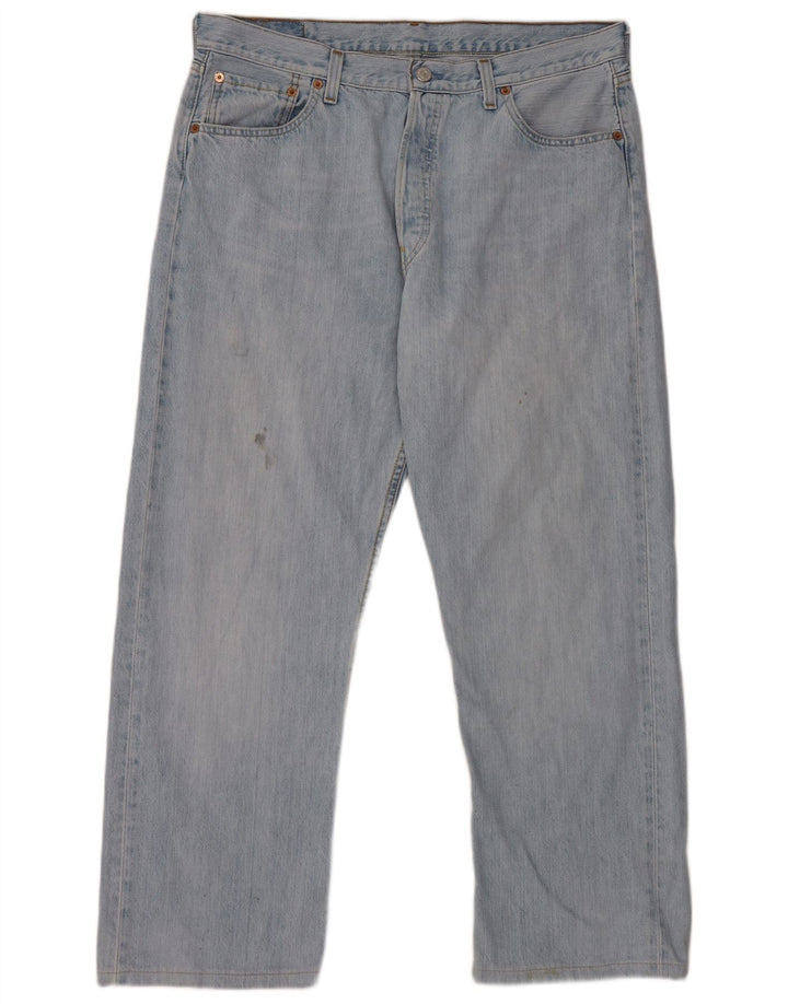 Levi's Herren 501 Straight Jeans W36 L28 Blaue Baumwolle