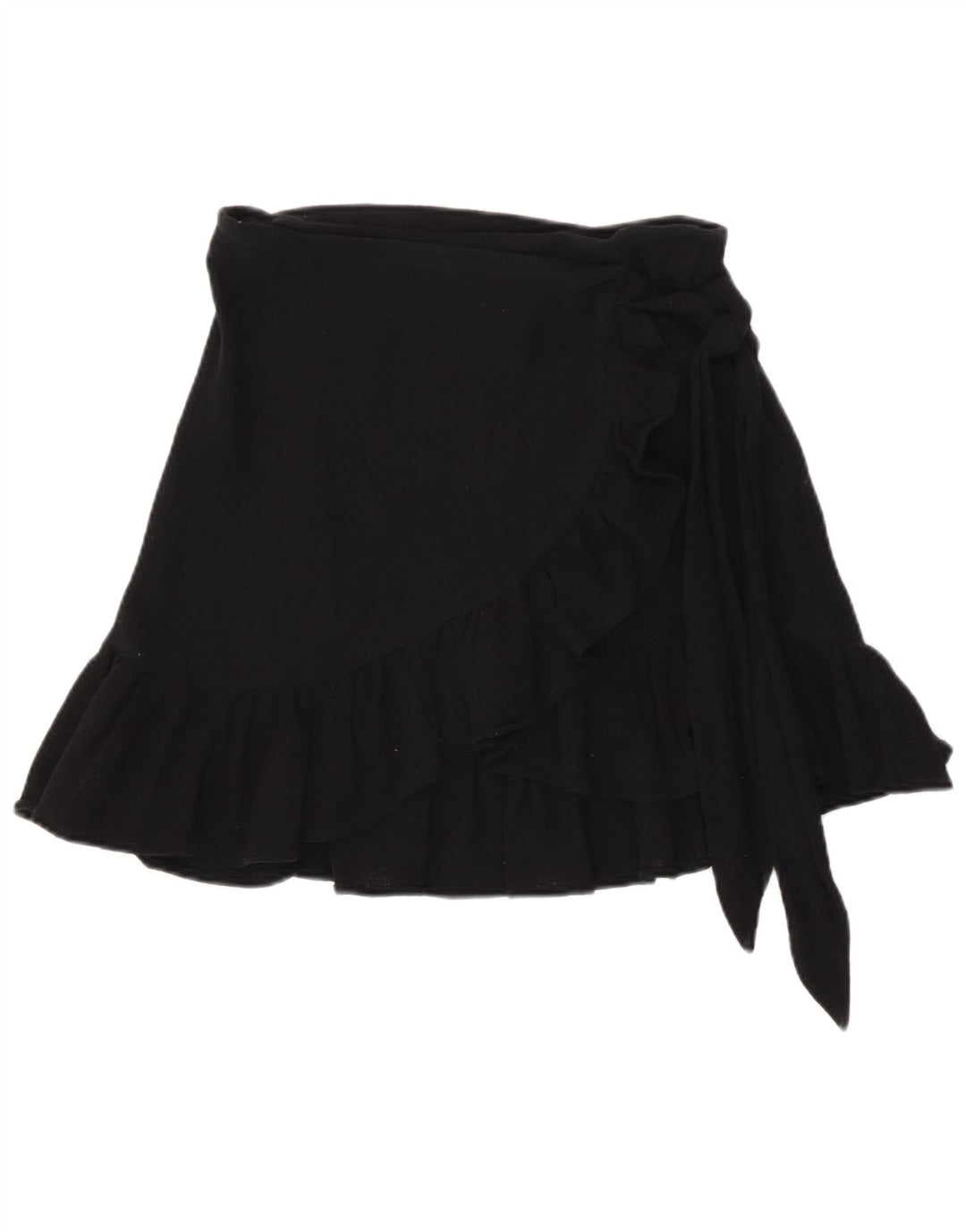 Zara Damen Strick-Wickelrock, Größe S, W26, Schwarz
