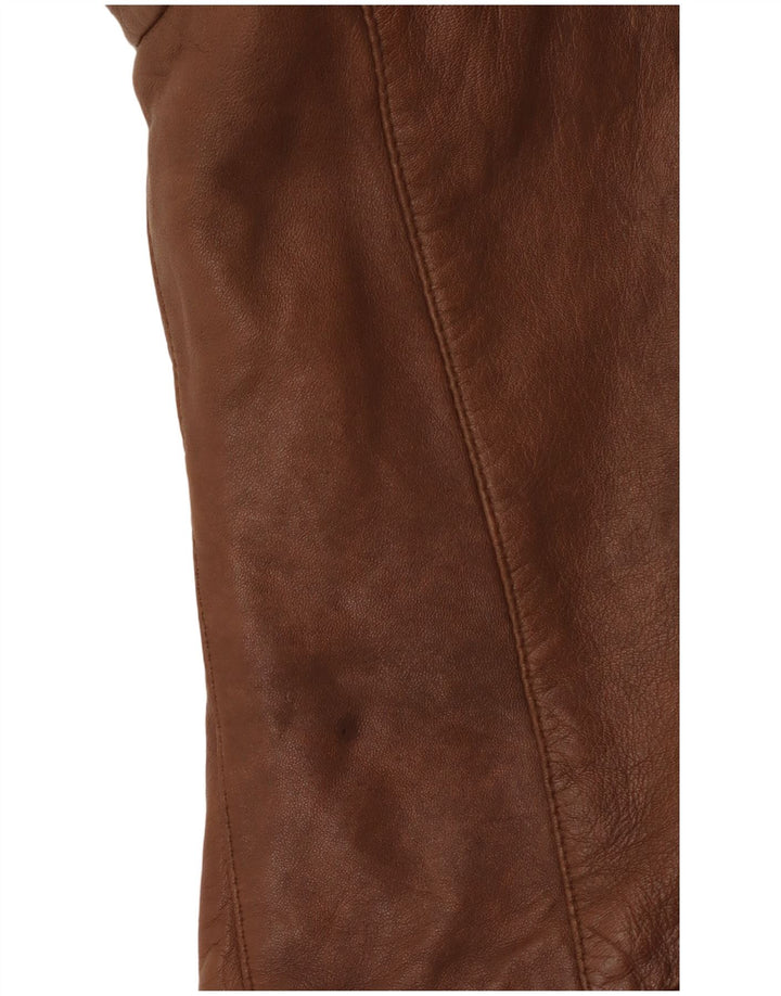 Conbipel Damen Lederjacke IT 46 Großes braunes Leder