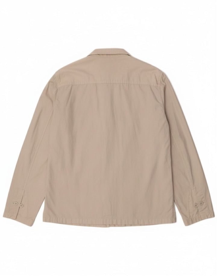 Gas Herren Bomberjacke UK 42 XL Off White Baumwolle