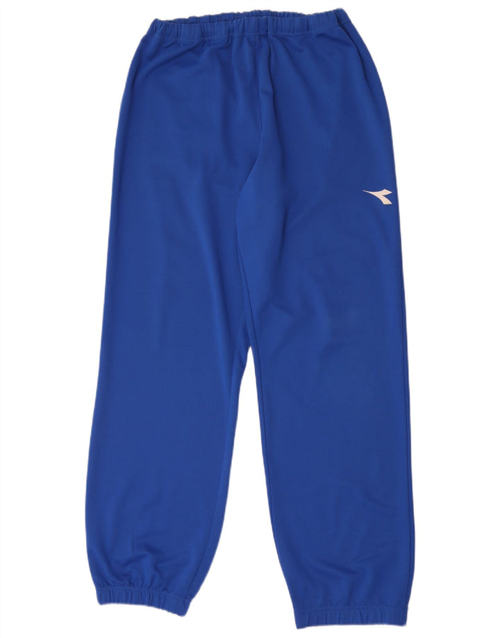 Diadora Herren-Trainingshose, Jogginghose, Größe L, Blau, Polyester