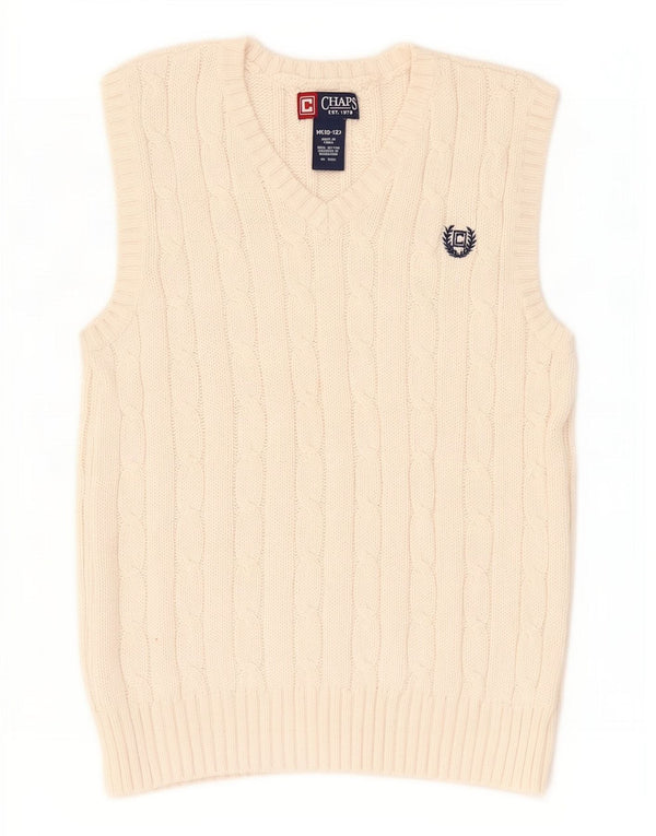 Chaps Tanktop für Jungen, 10–11 Jahre, mittelbeige Baumwolle