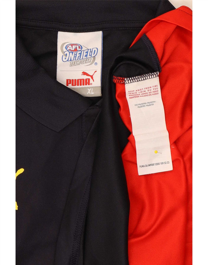 Puma Herren Poloshirt XL Marineblau Colourblock Polyester