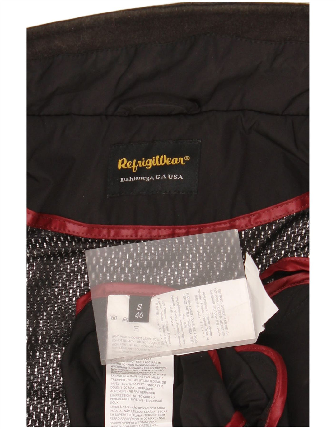 Refrigiwear Herren Bomberjacke EU 46 Small Schwarz Polyester