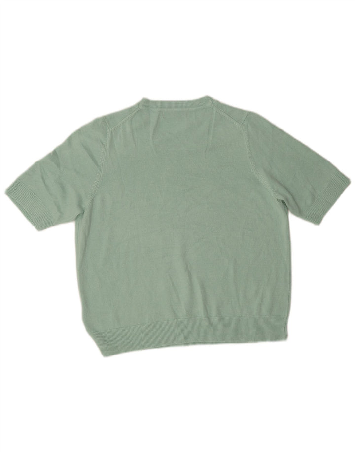 Marks & Spencer Damen-Pullover mit Rundhalsausschnitt, Größe 40, Türkis