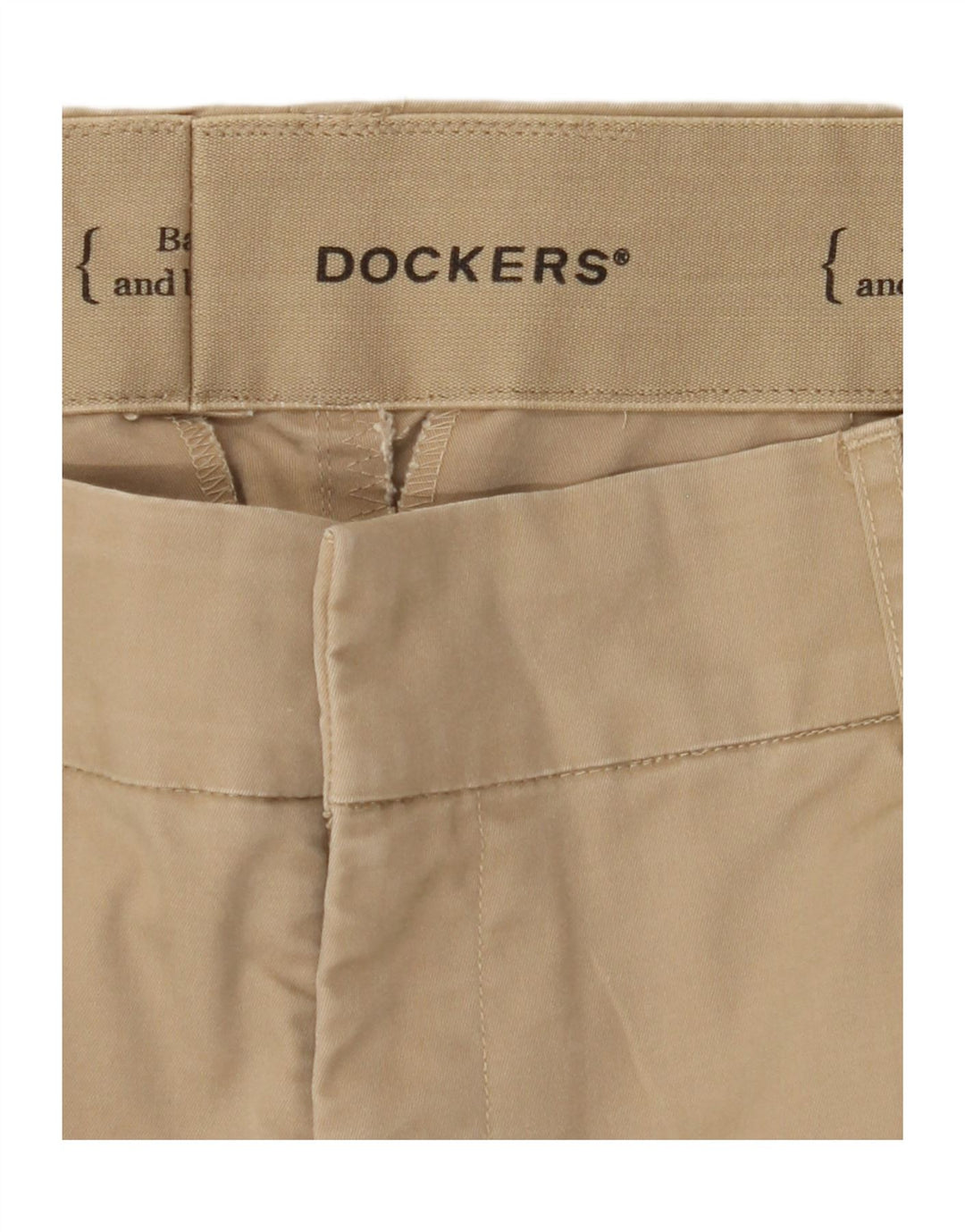 DOCKERS Womens Straight Casual Trousers W34 L28 Beige Vintage Dockers and Second-Hand Dockers from Messina Hembry 