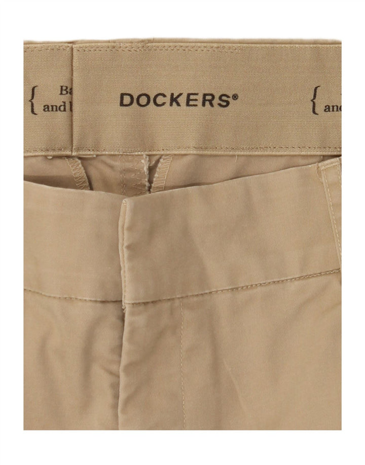 DOCKERS Womens Straight Casual Trousers W34 L28 Beige Vintage Dockers and Second-Hand Dockers from Messina Hembry 