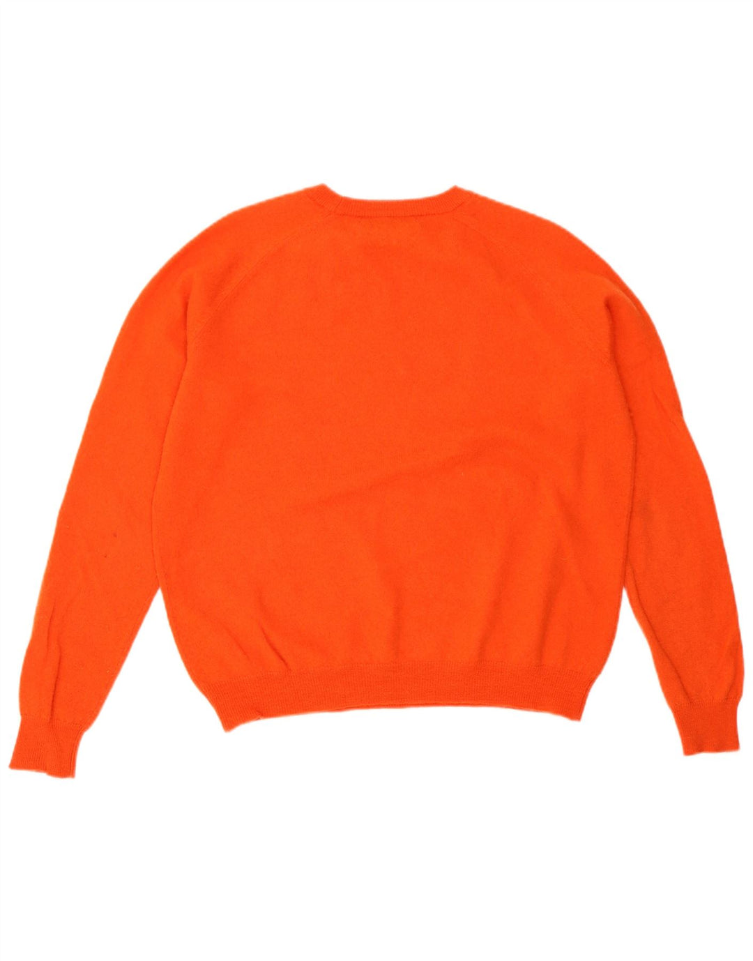 Zara Herren-Pullover mit Rundhalsausschnitt, kleine orangefarbene Wolle