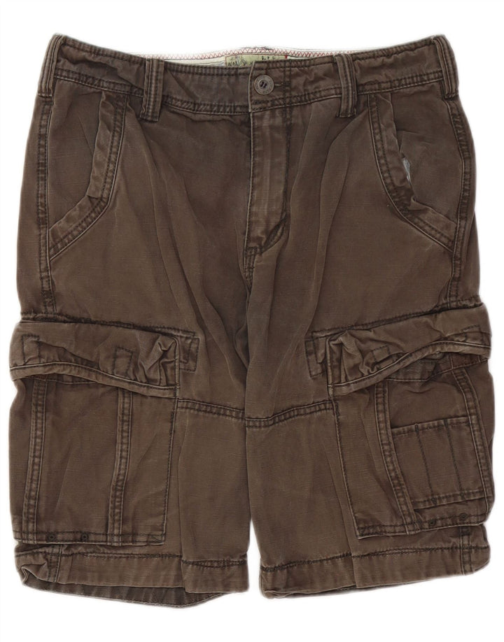 Fat Face Herren Cargoshorts W32 mittelgraue Baumwolle