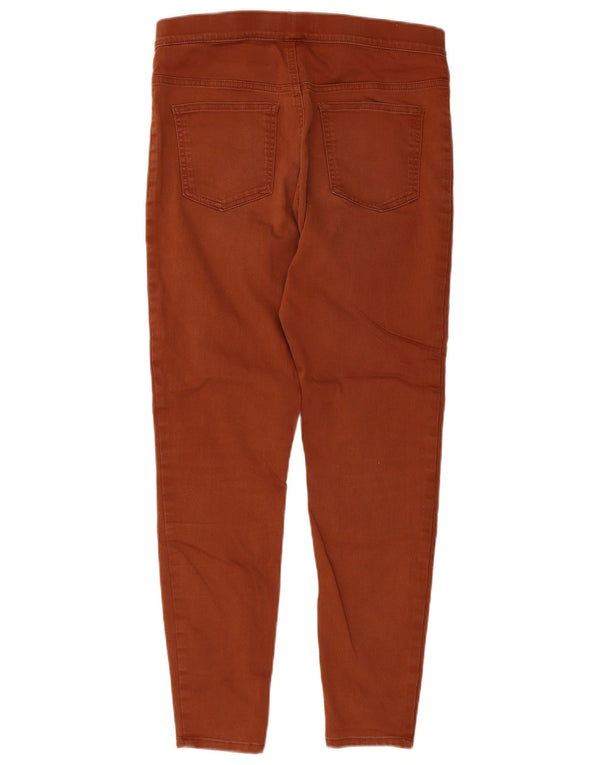 Marks & Spencer Damen Crop Jegging Jeans UK 12 Medium W30 L26 Braune Baumwolle