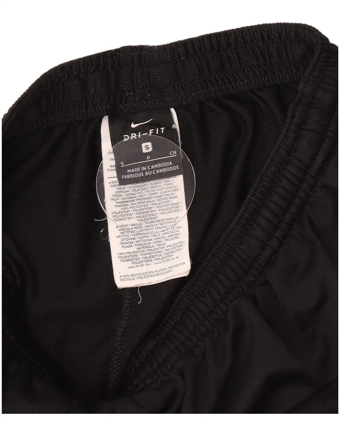 Nike Damen Dri Fit Trainingshose UK 8 Small Schwarz Polyester