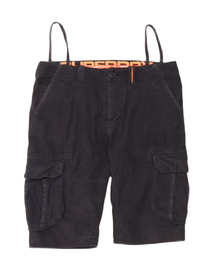 SUPERDRY Herren-Cargo-Shorts, Größe M, W32, Marineblau, Baumwolle