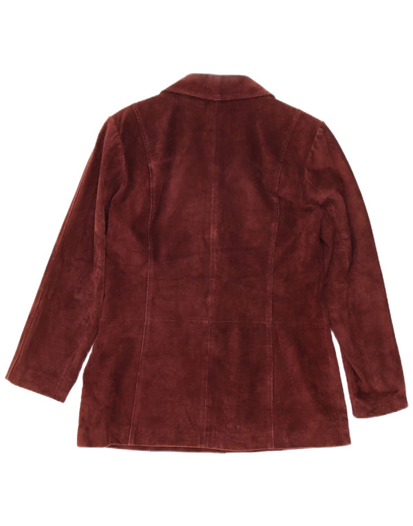 Marks & Spencer Damen 5-Knopf-Blazerjacke, UK 14, mittleres Burgunderrot