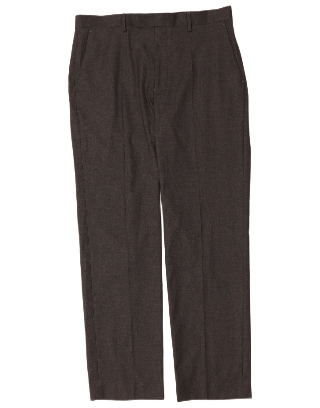Marks & Spencer Herren-Anzughose, gerade, normale Passform, W34, L33, Grau