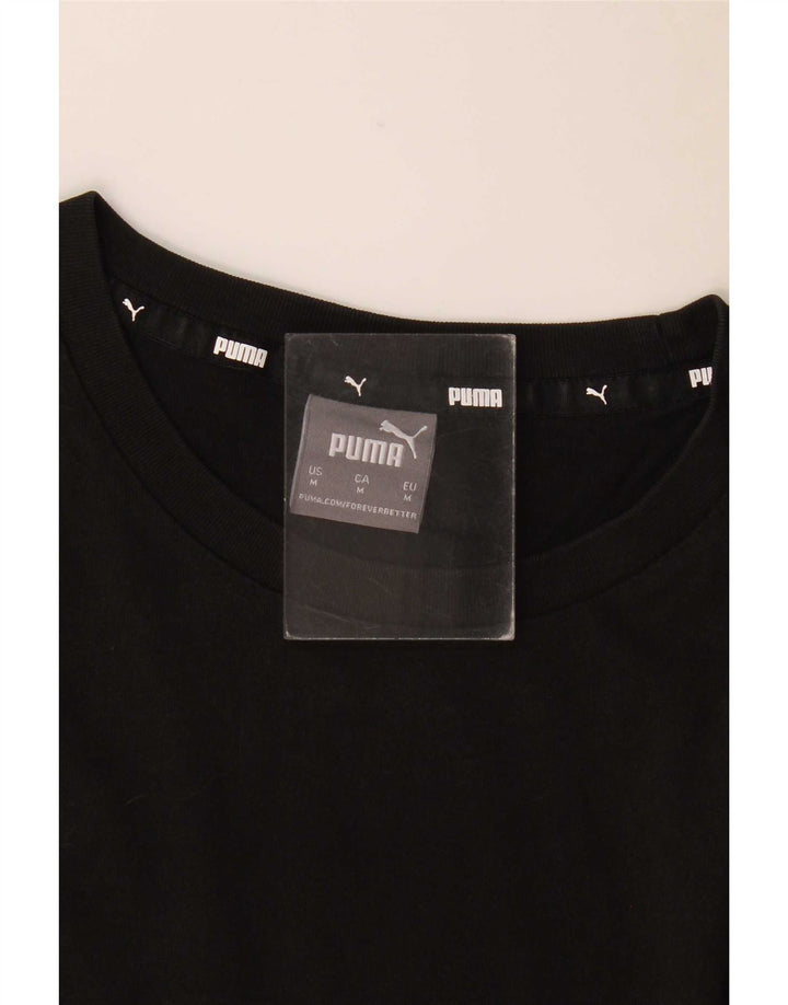 Puma Herren Grafik T-Shirt Top Medium Schwarz