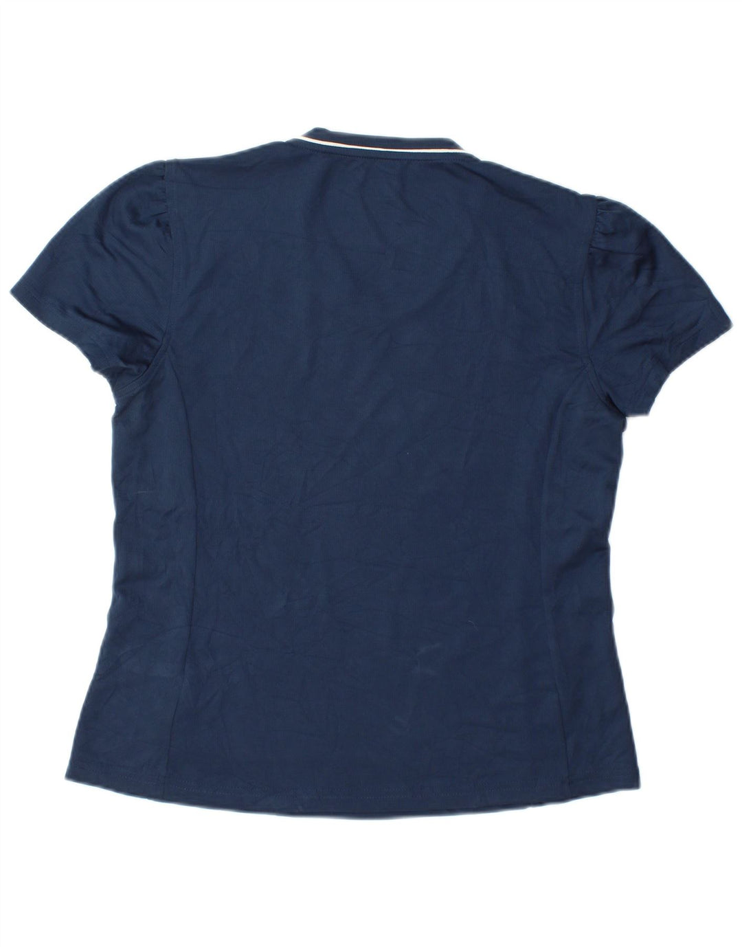 Reebok Damen T-Shirt Top UK 14 Large Marineblau Polyester