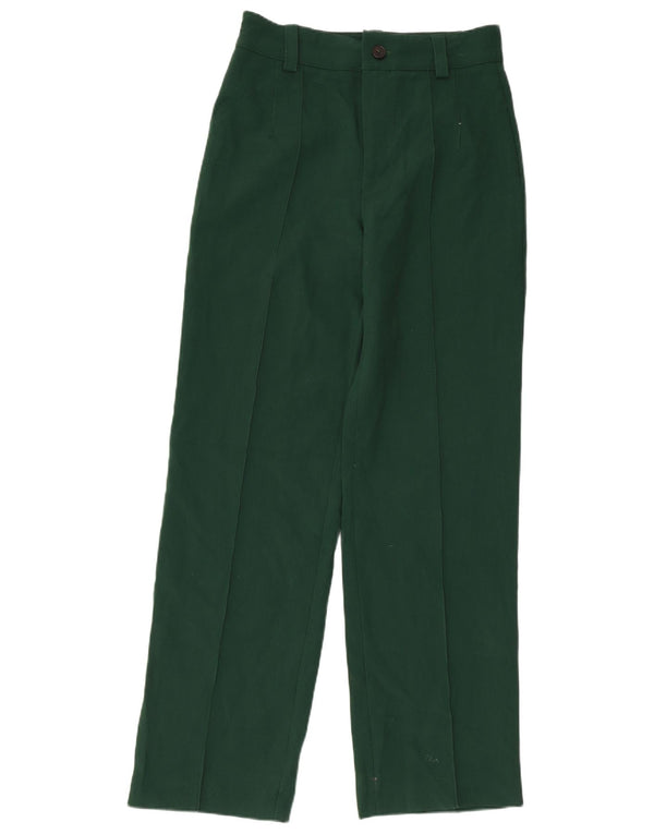 Gerade Anzughose für Damen von Zara, mittelgroß, W28, L31, grün, Polyester