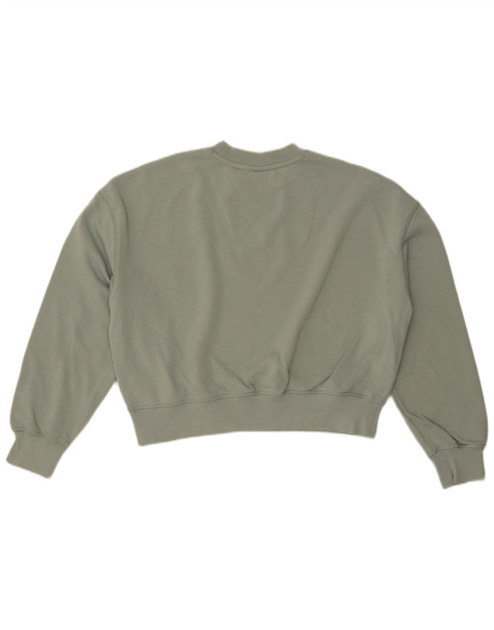 DICKIES Damen-Sweatshirt mit übergroßem, bauchfreiem Grafikmuster, Gr. 14, Mittelgrün