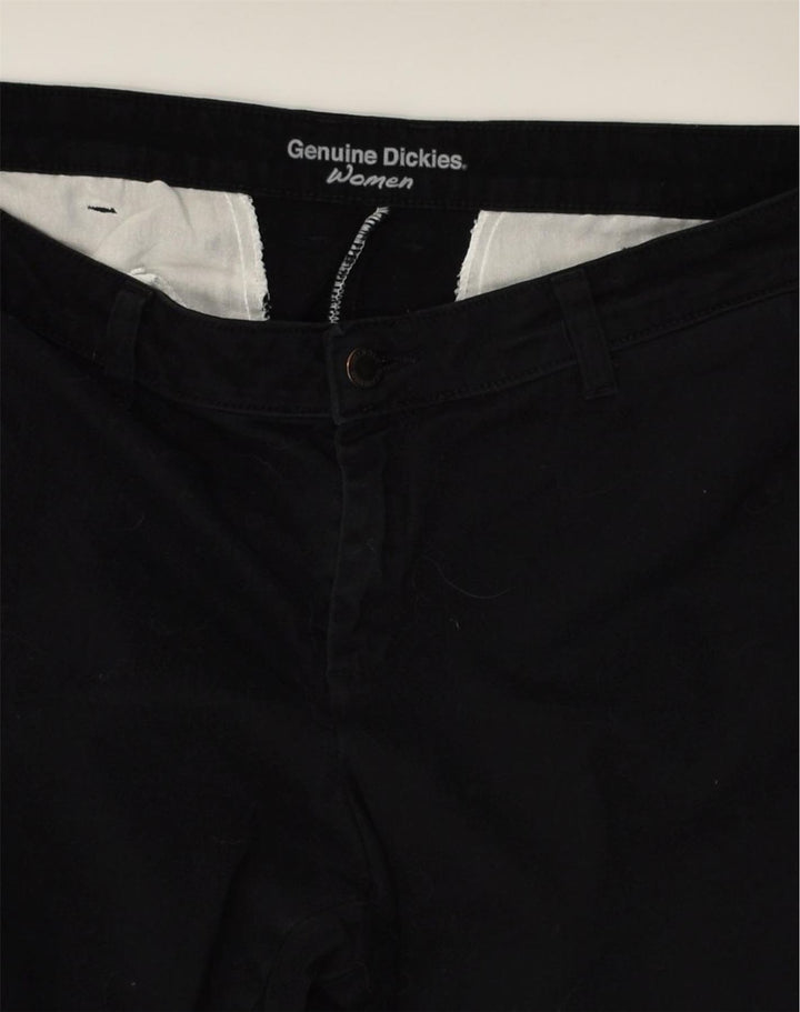 DICKIES Womens Bootcut Casual Trousers W36 L26 Black Cotton | Vintage Dickies | Thrift | Second-Hand Dickies | Used Clothing | Messina Hembry 
