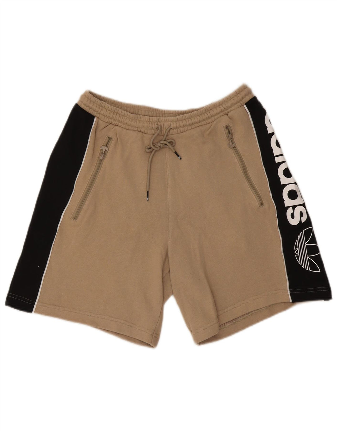 Adidas Herren Graphic Sport Shorts Mittelbeige Colourblock-Baumwolle