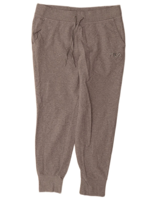Fila Damen Trainingshose Jogger UK 16 Large Graue Baumwolle
