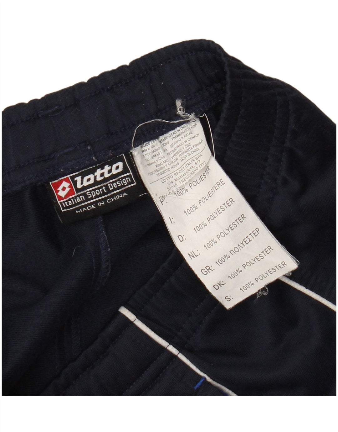 Lotto Herren-Trainingshose mit Grafik, mittelgroß, Marineblau, Farbblock
