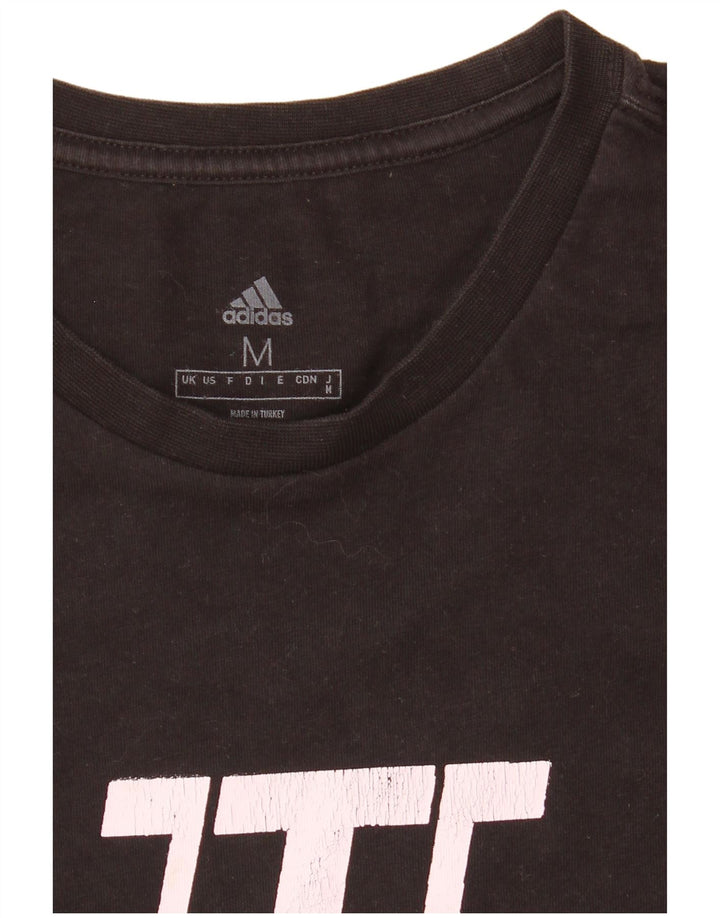 Adidas Herren Graphic T-Shirt Top Medium Schwarz