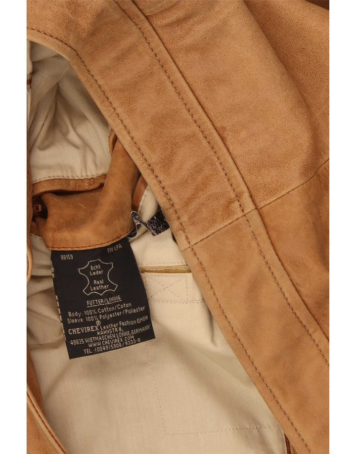 Chevirex Herren Lederjacke IT 56 3XL Braun