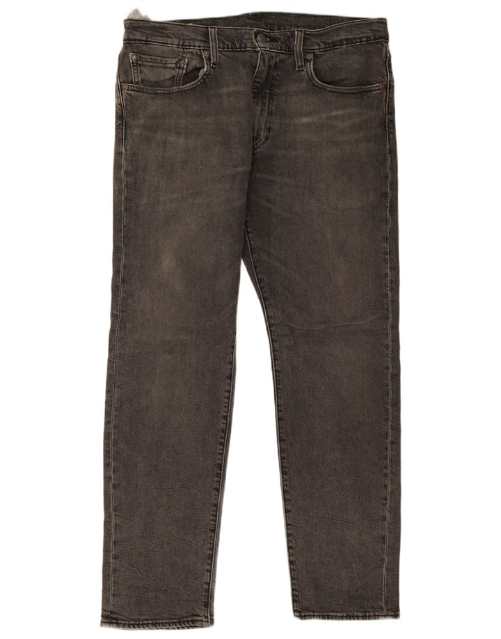 Levi's Herren 502 Tapered Jeans W32 L30 Graue Baumwolle