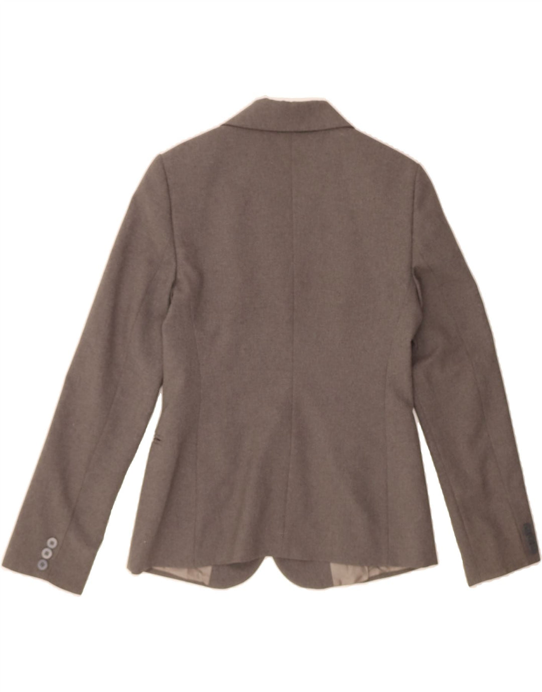 BENETTON Womens 3 Button Blazer Jacket IT 42 Medium Grey Polyester Vintage Benetton and Second-Hand Benetton from Messina Hembry 