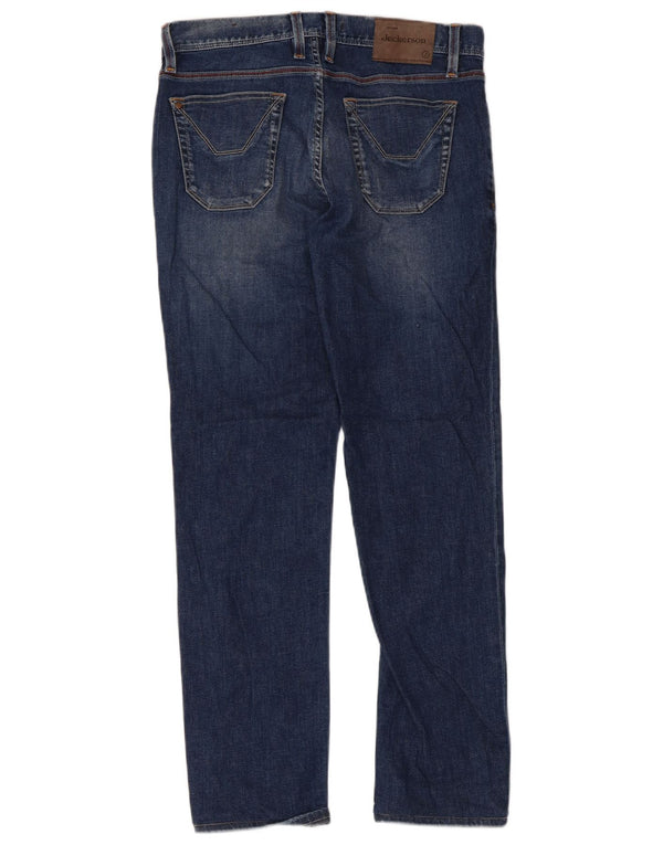 Jeckerson Damen Straight Jeans UK 14 Medium W31 L28 Blaue Baumwolle