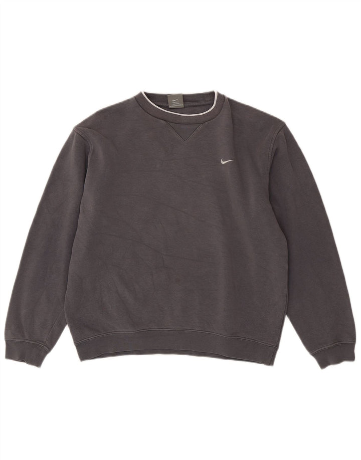 Nike Sweatshirt-Pullover für Jungen, 12–13 Jahre, Größe L, Grau, Baumwolle