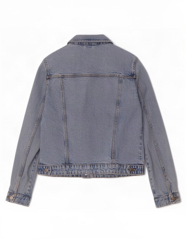 Zara Damen Jeansjacke UK 14 Large Blau
