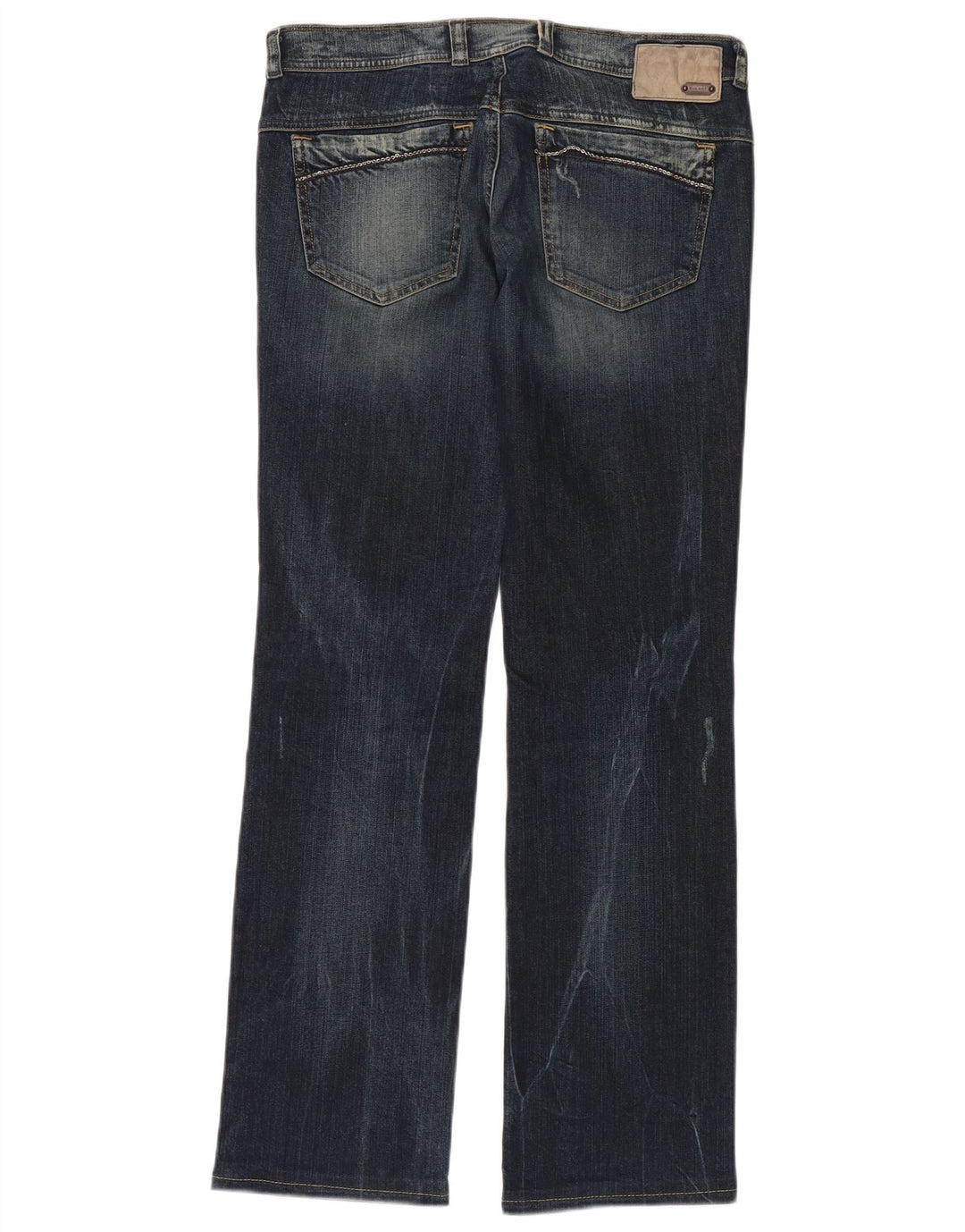DIESEL Damen Soozy Straight Jeans W30 L34 Blaue Baumwolle