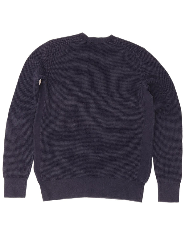 Gap Damen-Pullover mit Rundhalsausschnitt, Gr. 6, XS, Marineblau, Baumwolle
