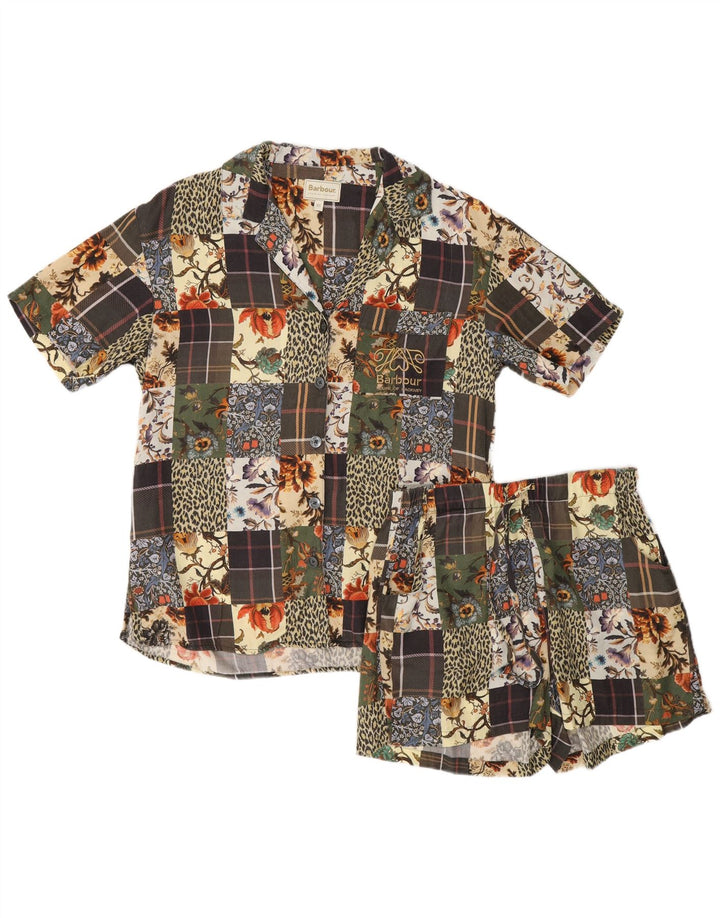 Barbour Damen-Nachtwäsche, 2-teiliges Set, UK 6, XS, W26, mehrfarbig, Patchwork