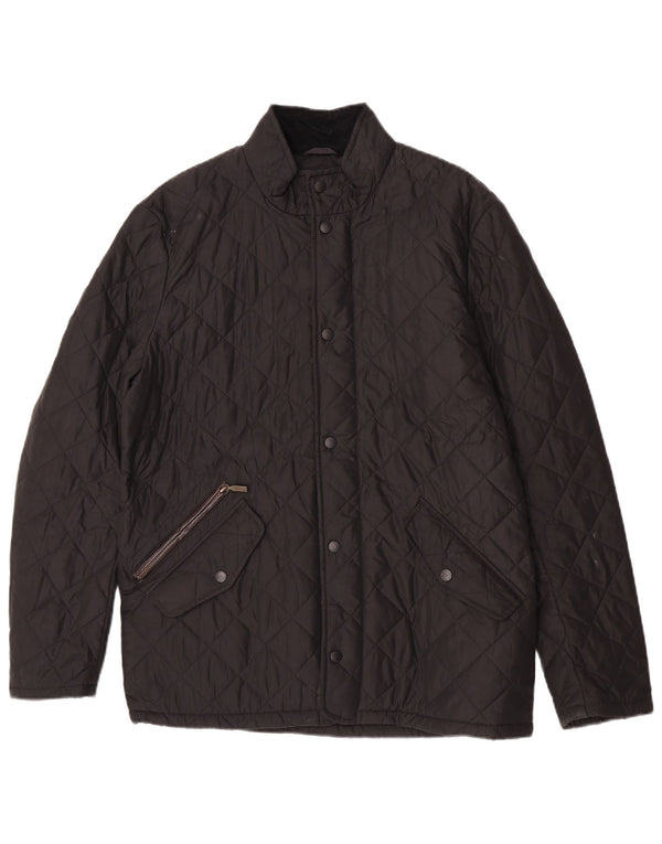 Barbour Herren Steppjacke UK 38 Medium Schwarz Polyester