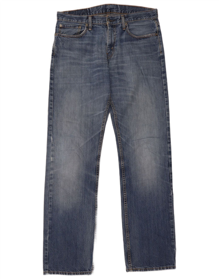 Levi's Herren 514 Straight Jeans W33 L34 Blaue Baumwolle
