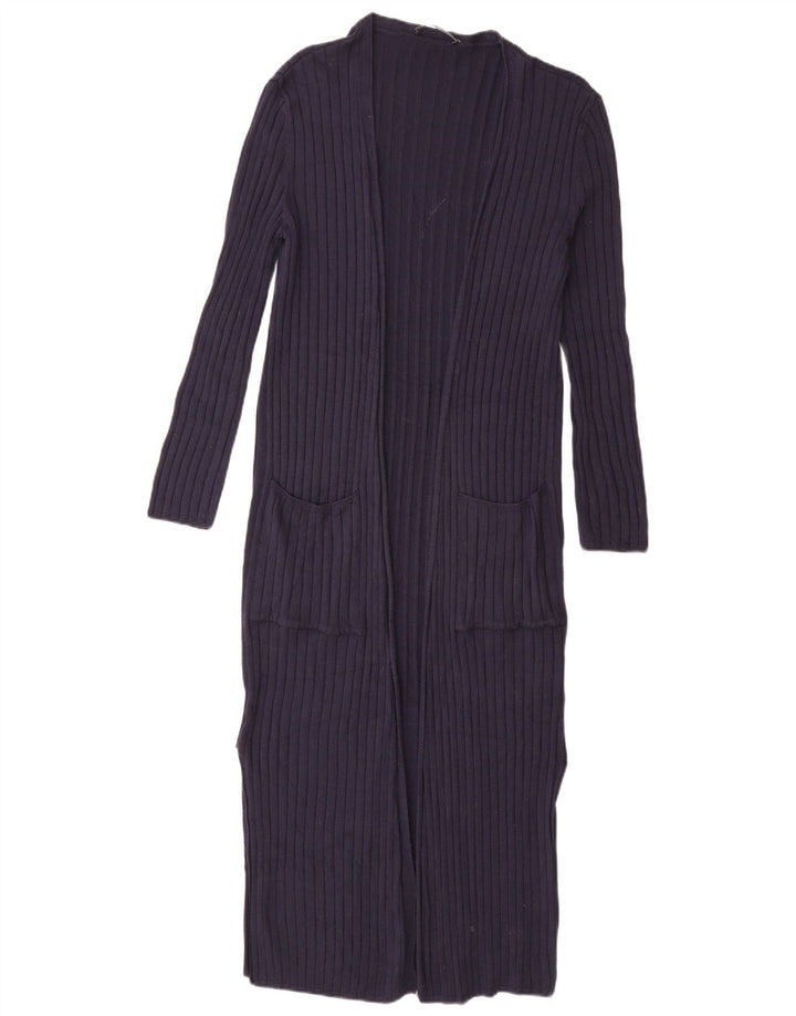 Marks & Spencer Damen Longline-Cardigan-Pullover UK 10 Small Marineblau
