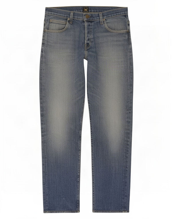 Lee Herren Powell Slim Jeans W33 L34 Blaue Baumwolle