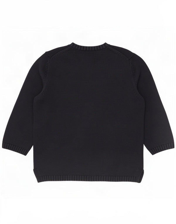 Lands End Jungen-Pullover mit U-Boot-Ausschnitt, 10–11 Jahre, mittleres Marineblau