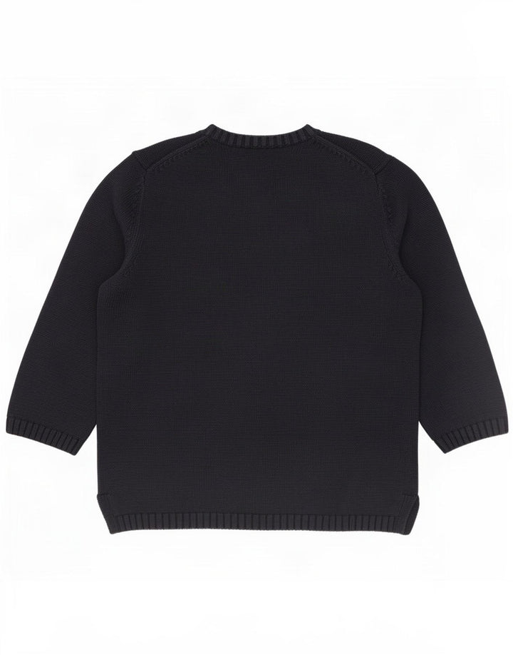 Lands End Jungen-Pullover mit U-Boot-Ausschnitt, 10–11 Jahre, mittleres Marineblau