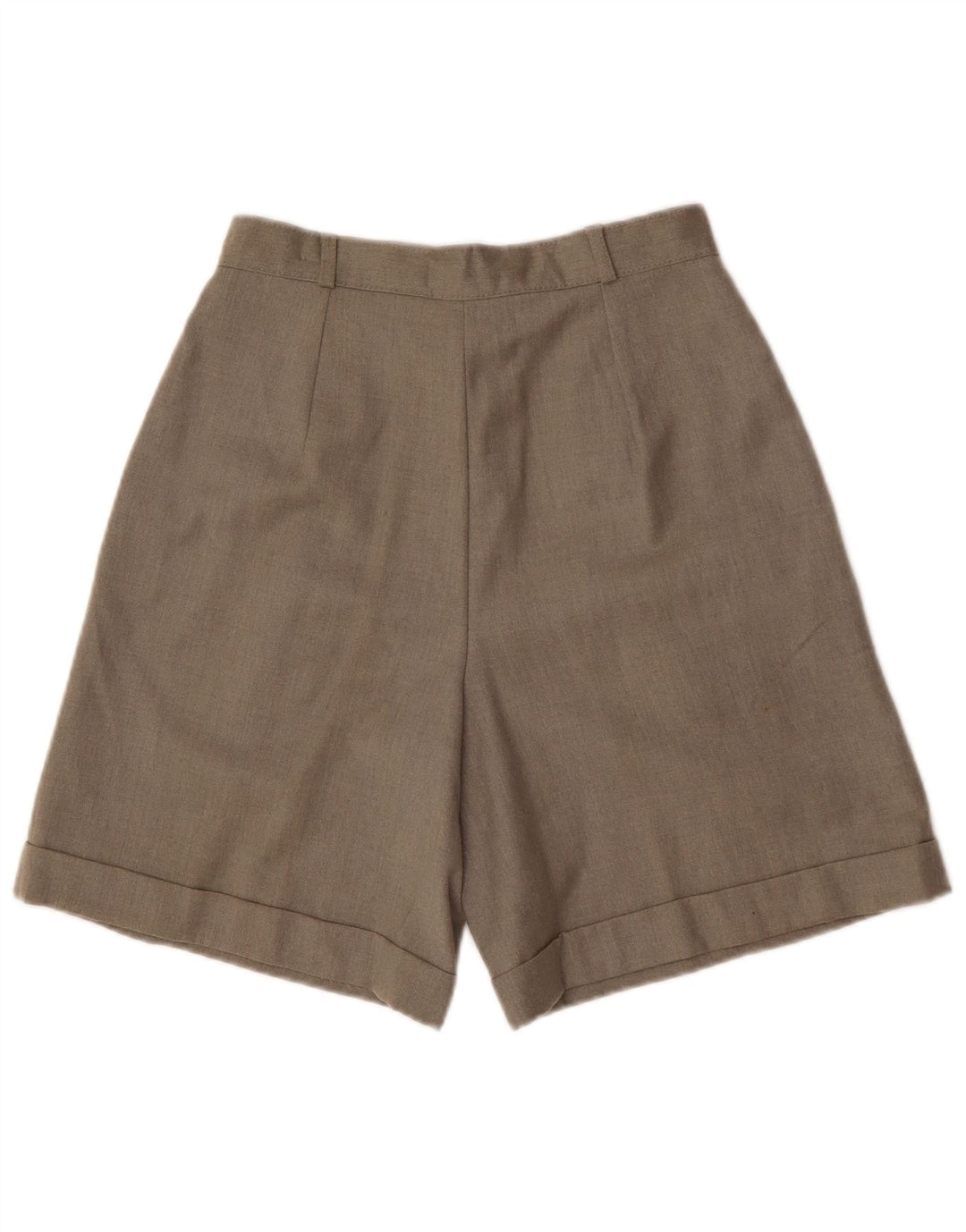 Andrea Mare Damen-Bermudashorts mit hoher Taille und Klammern IT 44 Medium W28 Grau