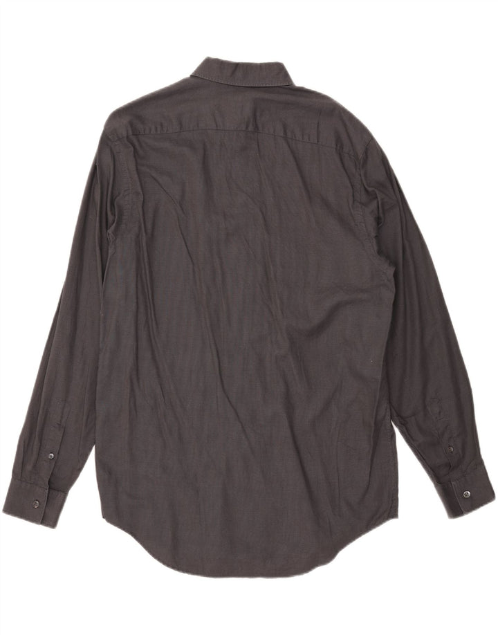 Calvin Klein Herrenhemd Größe 41 Mittelgraue Baumwolle