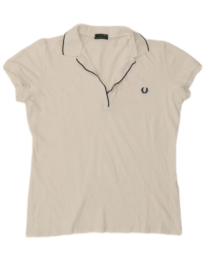 Fred Perry Damen Poloshirt UK 20 2XL Weiß