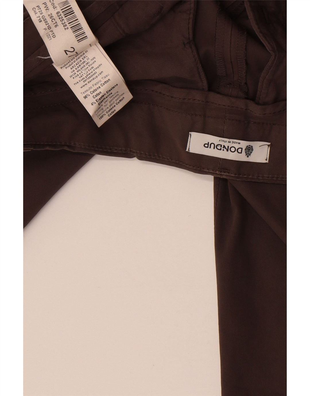 Dondup Slim Chino-Hose für Damen, W27, L27, graue Baumwolle