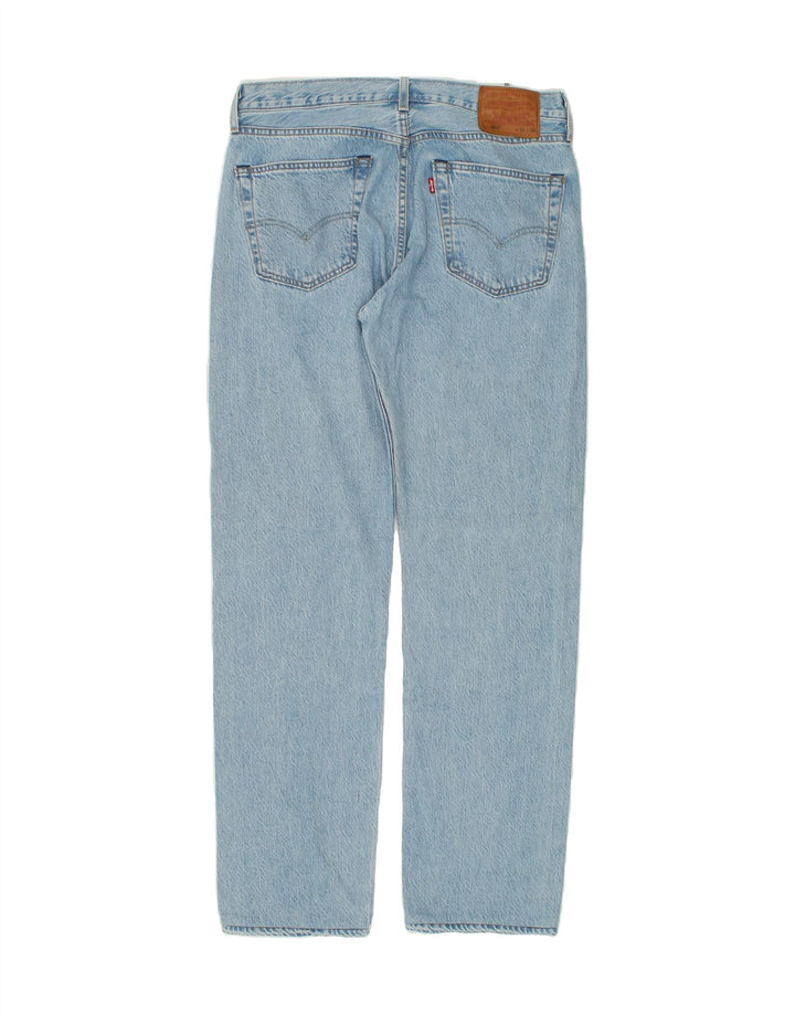 LEVI'S Herren 504 Straight Jeans W33 L32 Blaue Baumwolle