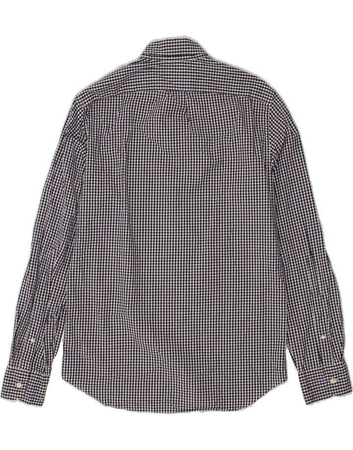 J. CREW Mens Slim Shirt Medium Navy Blue Gingham Cotton Vintage J. Crew and Second-Hand J. Crew from Messina Hembry 