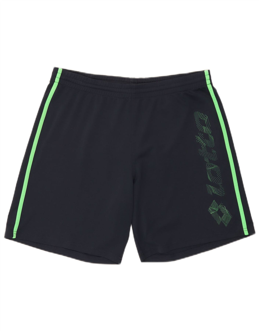 Lotto Herren-Sportshorts mit Grafik, mittelgroß, Marineblau, Farbblock